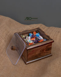 ظرف تی بگ و تنقلات چوبی