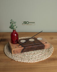 عود سوز و جاشمعی چوبی 00291