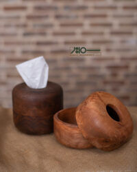 جای دستمال کاغذی چوبی