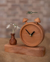 ساعت رومیزی چوبی