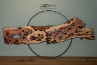 ساعت دیواری رستیک چوبی