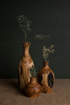 گلدان چوبی رستیک