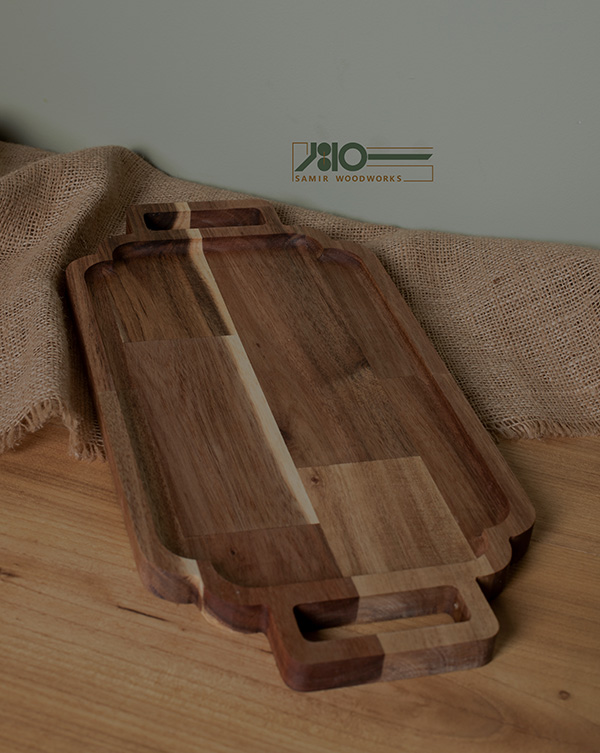 سینی چای چوبی